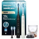 Philips Sonicare Diamondclean 9000 Elektrikli Diş Fırçası, İkili Paket, Uygulama Dahil Sonik Diş Fırçası, Basınç Sensörü, 4 Fırçalama M