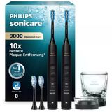 Philips Sonicare Diamondclean 9000 Elektrikli Diş Fırçası, İkili Paket, Uygulamalı Sonik Diş Fırçası, Basınç Sensörü, 4 Fırçalama Modu