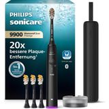 Philips Sonicare Diamondclean 9900 Prestige Elektrikli Diş Fırçası, Senseıq Teknolojisi ve Uygulamasıyla, 5 Fırçalama Modu, 3 Yoğunluk Seviyesi, Seyahat Şarj Kutusu, Siyah, Model HX9992/43 - Beyaz