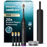 Philips Sonicare Diamondclean 9900 Prestige Elektrikli Diş Fırçası, Senseıq Teknolojisi Ve Uygulamasıyla, 5 Fırçalama Modu, 3 Yoğunluk Seviyesi, Seyahat Şarj Kutusu, Siyah, Model Hx9992/43