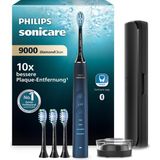 Philips Sonicare Diamondclean Elektrikli Diş Fırçası 9000 Serisi - Sonic Diş Fırçası, 4x C3 Premium Plak Savunma Fırça Başlıkları ile Temizleyici Dişler ve Ağız Bakımı, Akuamarin (Model HX9911/89) - Beyaz