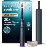 Philips Sonicare Diamondclean Prestige 9900 Elektrikli Diş Fırçası - Senseıq'lu Sonik Diş Fırçası, A3 Premium Hepsi Bir Arada Fırça Başlığı ve Gece Mavisi Şarj Kutusu (Model HX9992/12) - Beyaz