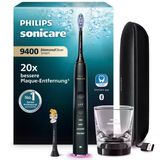 Philips Sonicare Diamondclean Smart 9400 Elektrikli Diş Fırçası, Uygulamalı Sonik Diş Fırçası, Basınç Sensörü, Fırça Başlığı Algılama, 4 Fırçalama Modu Ve 3 Yoğunluk Seviyesi, Siyah, Model Hx9917/89