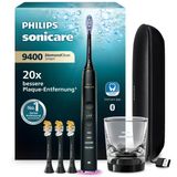 Philips Sonicare Diamondclean Smart 9400 Elektrikli Diş Fırçası, Uygulamalı Sonik Diş Fırçası, Basınç Sensörü, Fırça Başlığı Algılama, 4 Fırçalama Modu Ve 3 Yoğunluk Seviyesi, Siyah, Model Hx9918/89