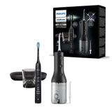 Philips Sonicare Kablosuz Power Flosser Ağız Sulama Cihazı Ve Diamondclean 9000 Elektrikli Diş Fırçası - Temiz Dişler, Temiz Diş Etleri Ve Plak Temizleme, Siyah (Model Hx3886/43)