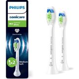 Philips Sonicare Optimal White Yedek Diş Fırçası Başlığı, 7 Kat Daha Fazla Plak Temizliği, - Renkli