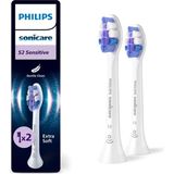 Philips Sonicare Sensitive Yedek Diş Fırçası Başlığı, 10 Kat Daha Fazla Plak Temizliği, Ultra Yumuşa - Renkli