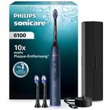 Philips Sonicare Series 6100 Elektrikli Diş Fırçası - Yeni Nesil Teknoloji, Basınç Sensörü, 6 Fırçalama Ayarı, Smartimer, Brushpacer, 21 Günlük Çalışma Süresi, Seyahat Çantası, Lacivert, Hx7403/07