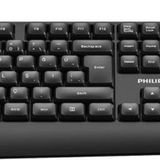 Philips SPK6237B Usb Kablolu Türkçe Q Klavye Mouse Set Siyah