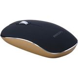 Philips SPK7323-93 Black And Gold Kablosuz Sessiz Optik Mouse - Çok Renkli