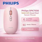 Philips Spk7508 1600 Dpı 6 Tuşlu Dual Mod Optik Kablosuz Mouse - Pembe