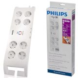 Philips SPN-3080B 2 mt Anahtarlı 8'li Akım Korumalı Priz