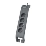 Philips SPN3140A/10 2400J 4'lü Çocuk Korumalı Akım Korumalı Priz 2 Metre Siyah
