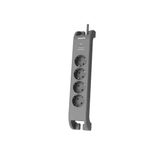 Philips Spn3140a/62 Akım Korumalı Priz 4'Lü, 900J, 3680W, 2M, Gy