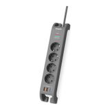 Philips Spn4140ga Akım Korumalı Priz 4'lü + 2x Usb-a 18w + 1x Usb-c 20w - 2m Kablo - Siyah 2 m