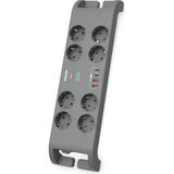 Phılıps Spn8180ga/62 8 Soket Akım Korumalı Priz 2400 Joules 2Mt Kablo 2Xusb-C Pd 20W Hızlı Şarj 2Xusb-A Qc 18W (Gri)(1923)