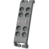 Phılıps Spn8180ga/62 8 Soket Akım Korumalı Priz 2400 Joules 2Mt Kablo 2Xusb-C Pd 20W Hızlı Şarj 2Xusb-A Qc 18W (Gri)(192
