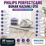 Philips Steamglide Taban ,sıfır Yanık Riski Perfectcare Buhar Kazanlı Ütü - Açık Gri