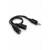 Philips Swa2151w/10 3.5Mm Kulaklık Çoklayıcı Y Splitter Adaptör 1 Erkek - 2 Dişi Ses Dönüştürücü