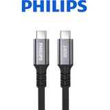 Philips Swv6701/00 Thunderbolt3 Usb-C to 240W 5K Hızlı Şarj Kablosu, 1M