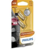 Philips T10 W5W Vision Park ve Iç Mekan Ampulü, 12V, 2'li Paket, Orijinal Sarı Renk 12961B2