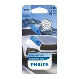Philips T10 W5W Whitevision Ultra Halojen Sinyal Lambası, Çift Kabarcık, 35484330, Arabalar için, beyaz gün ışığı