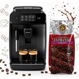 Philips Tam Otomatik Espresso Makinesi - Espresso ve Americano, Dokunmatik Kontrol, Seramik Öğütücü, (2 kg Kahve Hediyeli) Klasik Süt Köpürtücü, Çekirdekten Fincana Taze Kahve - Siyah