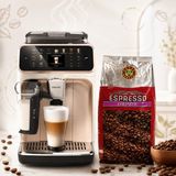 Philips Tam Otomatik Espresso ve (2 kg Kahve Hediyeli) Kahve Makinesi - 20 Sıcak & Soğuk Içecek, Lattego Süt Sistemi, Dokunmatik Ekran, Sessiz Öğütücü, Hızlı Başlangıç, Siyah-Gümüş - Siyah - Gümüş