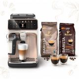 Philips Tam Otomatik Espresso ve Kahve Makinesi - Rose Gold, 20 Sıcak & Soğuk Içecek, Lattego Süt Köpürtücü, (2 kg Kahve Hediyeli) Renkli Dokunmatik Ekran, Sessiz Seramik Öğütücü