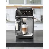 Philips Tam Otomatik LatteGo Espresso Makinesi, 20 Sıcak ve Soğuk İçecek, SilentBrew Teknolojisi, Hızlı Başlangıç, Taze Öğütülmüş Çekirdeklerden Aromatik Kahve, Onerous Lambader Hediye - Siyah