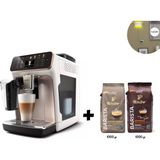 Philips Tek Dokunuşla Latte Macchiato Köpürtülmüş SÜT12 Çeşit Sıcak-Soğuk Içecek Tam Otomatik Espresso Makinesi 2kg Kahve + Lambader Hediyeli - Beyaz