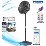 Philips Telefon&tablet Uzaktan Kontrol 3000 Serisi Vantilatör Güçlü ve Ultra Sessiz, 19 Db 30 Metreye Kadar Etkili - Siyah