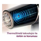 Philips Thermoshield Teknolojili Iyonik Saç Kurutma Makinesi, 2300 W Güçlü Motor, 3 Isı 2 Hız Ayarı, Soğuk Hava Üfleme, Difüzör Ve Dar Baş
