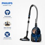 Philips Toz Torbasız Elektrikli Süpürge Powercyclone Teknolojisi, Alerji Kilit Sistemi ve Triactive Başlıkla Güçlü Emiş, Sessiz Çalışma ve Kolay Temizlik Deneyimi Sağlar, Halı ve Sert Zeminlerde Güçlü Çekiş - Mavi - FC9749-07