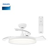Philips Tynl Lambalı Tavan Vantilatörü 35W LED+32W Motoraçılır Kapanır Pervaneli Dc Motor - Beyaz