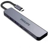 Philips Type C To Pd 87W Hdmı Usb Sd Micro Sd Dönüştürücü Hub Outlet Teşhir Vitrin