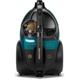 Philips Ultra Emiş Gücü LED Başlık, Powercyclone 10 Teknolojili, Hepa Alerjik Filtreli, Otomatik Açılma/kapanma Özellikli Torbasız Süpürge,luciole Lambader Hediye - Siyah - Yeşil