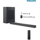 Philips Ultra ince Üstün ses kalitesi 140W Dolby Audio 2.1 Kanal-derin bas Soundbar & Ses Sistemi