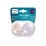Philips Ultra Soft Yumuşak 2li Emzik 0-6 Ay - Kız Scf091/09