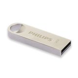 Philips USB Stick 128 GB USB 2.0 Flash Drive Moon Edition PC, dizüstü bilgisayar, bilgisayar için 20 MB/s'ye kadar okuma metal anahtarlık halkası