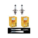 Philips Uyumlu (2 ADET) H4 +30 FAZLA IŞIK 12V STANDART AMPUL 12342 PRC1