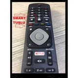 Philips Uyumlu 4K Android Led Tv Kumandası - Smart Netflix Tuşlu