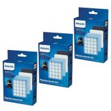 Philips Uyumlu FC 9540 PowerPro Active Süpürge 3 Kutu Filtre Seti