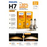 Philips Vision H7 Far Ampulü 12V 55W Gün Işığı Rengi Daha Güçlü Aydınlatma 2 Adet Orijinal