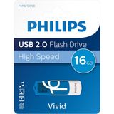 Philips Vivid USB 2.0 16GB USB Flash Bellek - Mavi