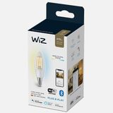 Philips WiZ Wi-Fi BLE Filament Şeffaf Cam Beyaz Ambiyans 2700K-6500K 4,9 - 40W C35 E14 İnce Duy 1PF/6 Akıllık Ampul