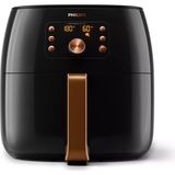 Philips Xxl 7,3 Litre Ultra Premium Airfryer Siyah Bakır - Yeni Seri - LUCİOLE BEYAZ LAMBADER HEDİYE! - Siyah - Bakır
