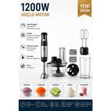Philips Yeni 5000 Serisi 1200 W Doğrama, Çırpma ve Karıştırma Özellikli 5'i 1 Arada Blender Seti - Siyah