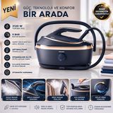 Philips Yeni 8000 Serisi Perfectcare Buhar Kazanlı Ütü, Optimaltemp, Otomatik Buhar, Easy De-Calc, PSG8300/20