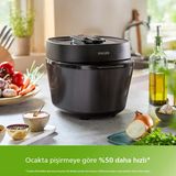 Philips Yeni Seri Tasarım Ödüllü Premium Akıllı Basınçlı Pişirici 5l Kapasite 35 Farklı Program 30 Dk’da Leziz Yemekler - Siyah